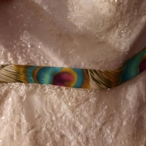 Peacock wedding dress